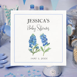Bluebonnets Blume Texas Baby Shower Girl Serviette