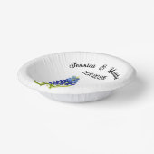 Bluebonnets Blütenblühende Boho Wasserfarbenhochze Pappteller (Gewinkelt)