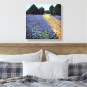 Bluebonnets Dirt Road Print Leinwanddruck (Insitu (Schlafzimmer))