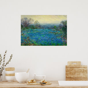 Bluebonnets-Feld von Julian Onderdon Poster