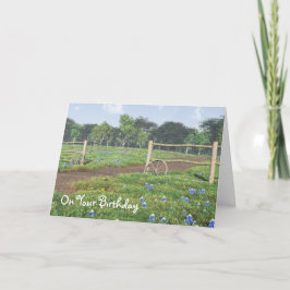 Bluebonnets Geburtskarte Karte