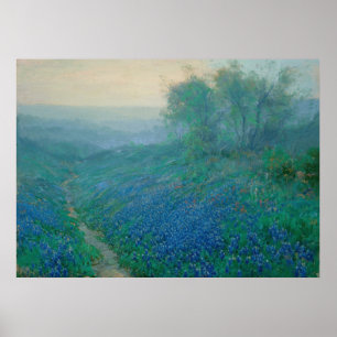 Bluebonnets in Dawn, Onderdonk Poster