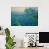 Bluebonnets in Dawn, Onderdonk Poster (Heimbüro)