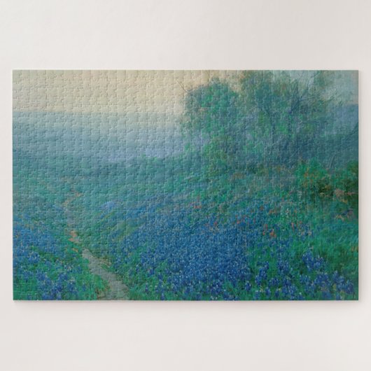 Bluebonnets in Dawn, Onderdonk Puzzle (Horizontal)