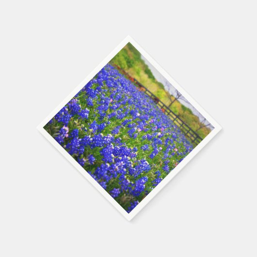 Bluebonnets in Texas Serviette (Ecke)