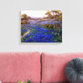 Bluebonnets in Twilight, nördlich von San Antonio Leinwanddruck (Insitu (Wohnzimmer))