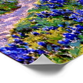 Bluebonnets in Twilight nördlich von San Antonio, Poster (Ecke)