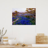 Bluebonnets in Twilight, nördlich von San Antonio Poster (Küche)