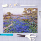 Bluebonnets in Twilight nördlich von San Antonio, Seidenpapier (Handwerk)