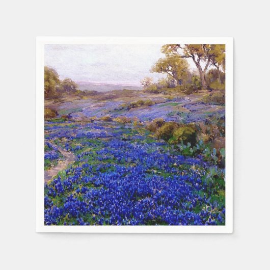 Bluebonnets in Twilight, nördlich von San Antonio Serviette (Vorderseite)