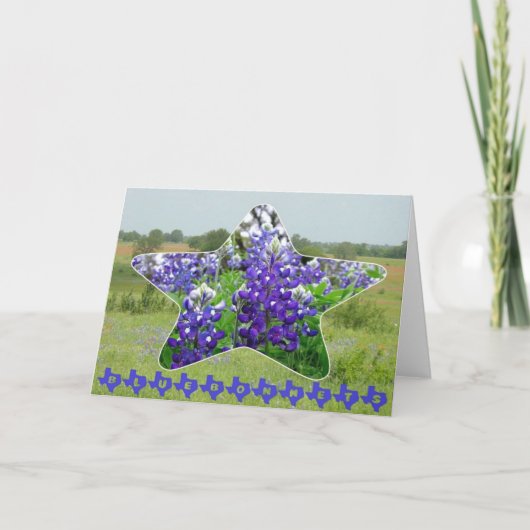Bluebonnets Karte (Vorderseite)