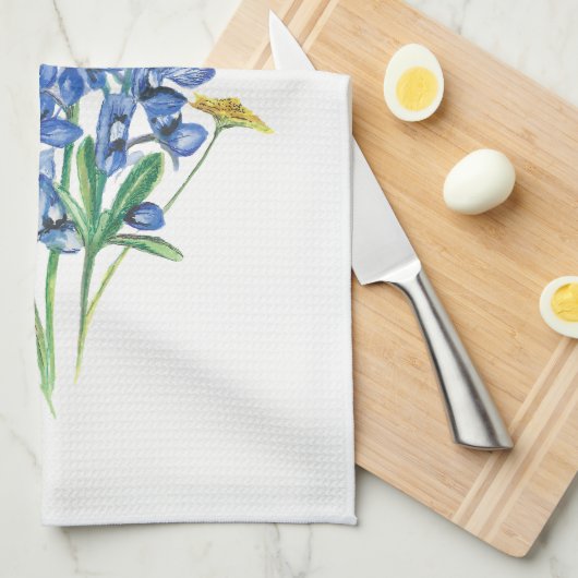 Bluebonnets Küchentuch (Viertel Falte)
