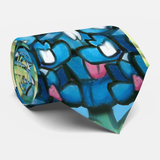 Bluebonnets Necktie Krawatte (Gerollt)