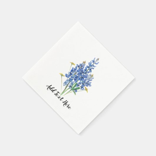 Bluebonnets Paper Napkins Serviette (Ecke)