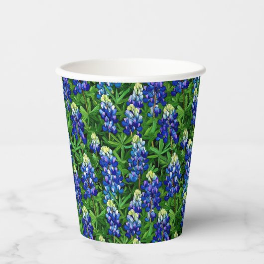 Bluebonnets Pappbecher (Vorderseite)