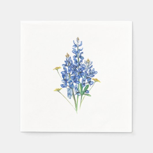 Bluebonnets Serviette (Vorderseite)