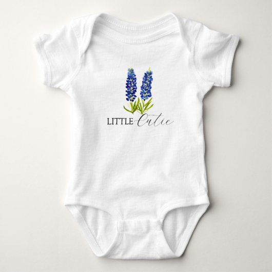 Bluebonnets Texas Aquarellkleidung Baby Strampler (Vorderseite)