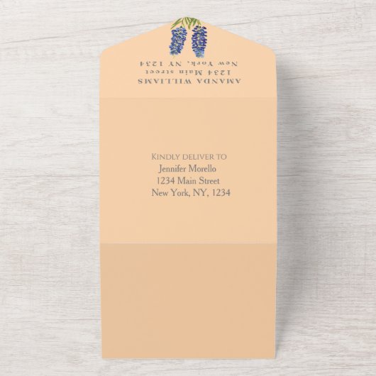 Bluebonnets Texas Baby Duwer Gender neutral All In One Einladung (Außenbereich)