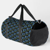 Bluebonnets Texas Black Blume Duffle Bag (Rechte Ecke)
