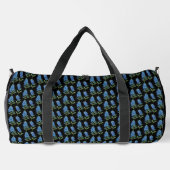 Bluebonnets Texas Black Blume Duffle Bag (Rückseite)