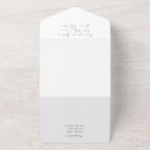 Bluebonnets Texas Blue Floral Foto Wedding All In One Einladung (Außenbereich)