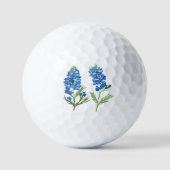 Bluebonnets Texas Blue Floral Golfer Wasserfarbe Golfball (Vorderseite)