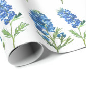 Bluebonnets Texas Blue Flowers Geschenkpapier (Rolleneckpunkt)
