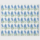 Bluebonnets Texas Blue Flowers Geschenkpapier (Flach)
