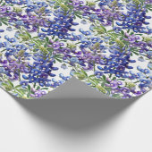 Bluebonnets Texas Blue Flowers Geschenkpapier (Ecke)
