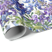 Bluebonnets Texas Blue Flowers Geschenkpapier (Rolleneckpunkt)