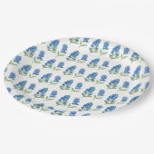 Bluebonnets Texas Blue Flowers Pappteller (Schrägansicht)