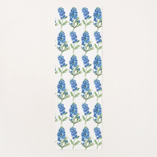 Bluebonnets Texas Blue Flowers Yogamatte (Vorderseite)