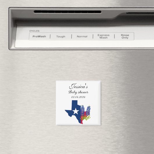 Bluebonnets Texas Blume Floral Baby Dusche Magnet (In Situ (Geschirrspüler))