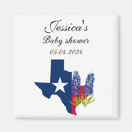 Bluebonnets Texas Blume Floral Baby Dusche Magnet