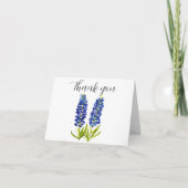 Bluebonnets Texas Blume Kinderdusche Vielen Dank Dankeskarte (Vorderseite)