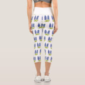 Bluebonnets Texas Blume Wildblumen Aquarell Capri Leggings (Rückseite)