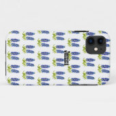 Bluebonnets Texas Blume Wildblumen Aquarell Case-Mate iPhone Hülle (Rückseite (Horizontal))