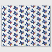 Bluebonnets Texas Blume Wildblumen Aquarell Geschenkpapier (Flach)