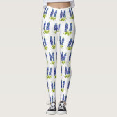 Bluebonnets Texas Blume Wildblumen Aquarell Leggings (Vorderseite)