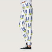Bluebonnets Texas Blume Wildblumen Aquarell Leggings (Links)