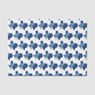 Bluebonnets Texas Blume Wildblumen Aquarell Seidenpapier