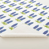Bluebonnets Texas Blume Wildblumen Aquarell Sherpadecke (3/4)