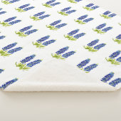 Bluebonnets Texas Blume Wildblumen Aquarell Sherpadecke (3/4)