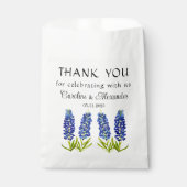 Bluebonnets Texas Floral Modern Chic Wedding Geschenktütchen (Vorderseite)