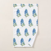Bluebonnets Texas Staat Blauer Blumen Wasserfarbe Badhandtuch Set (Handtuch)