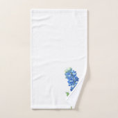 Bluebonnets Texas Staat Blauer Blumen Wasserfarbe Badhandtuch Set (Handtuch)