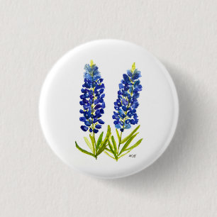Bluebonnets Texas Staat Blume Lupine Button