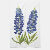 Bluebonnets Texas Staat Blume Lupine Geschirrtuch (Vertikal)