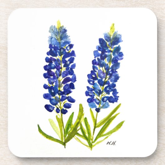 Bluebonnets Texas Staat Blume Lupine Getränkeuntersetzer (Vorderseite)