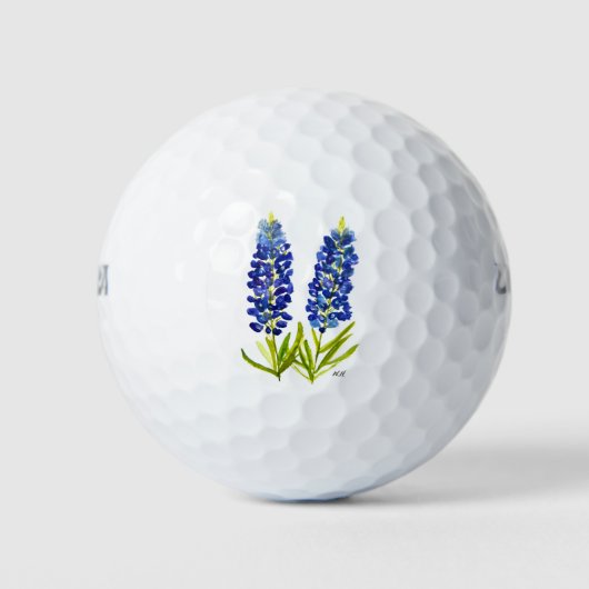 Bluebonnets Texas Staat Blume Lupine Golfball (Vorderseite)